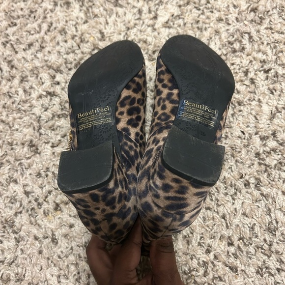 BEAUTIFEEL Alexa Leopard Print Boots Size 39 - Picture 10 of 10